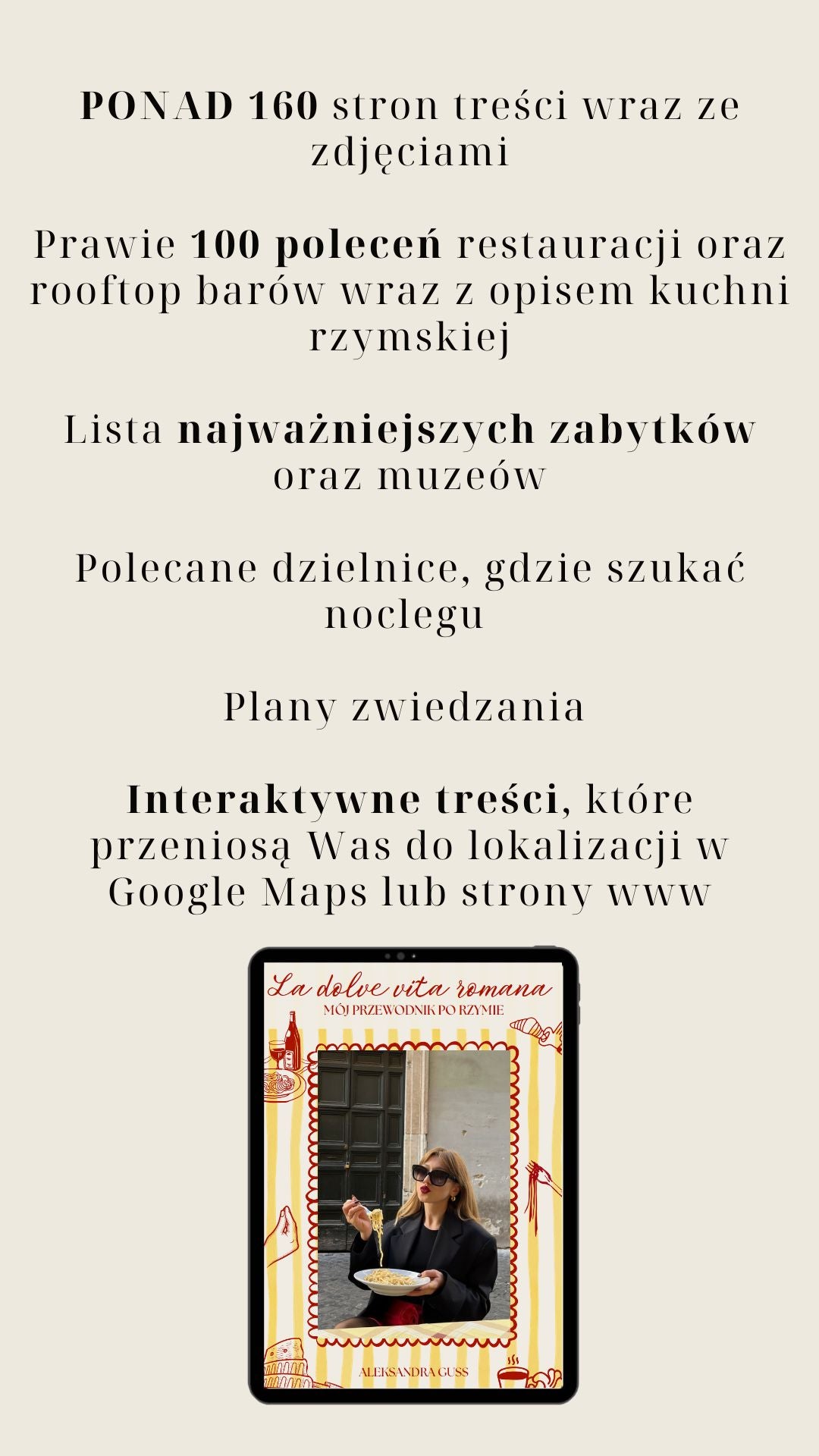 LA DOLCE VITA ROMANA - MÓJ PRZEWODNIK PO RZYMIE